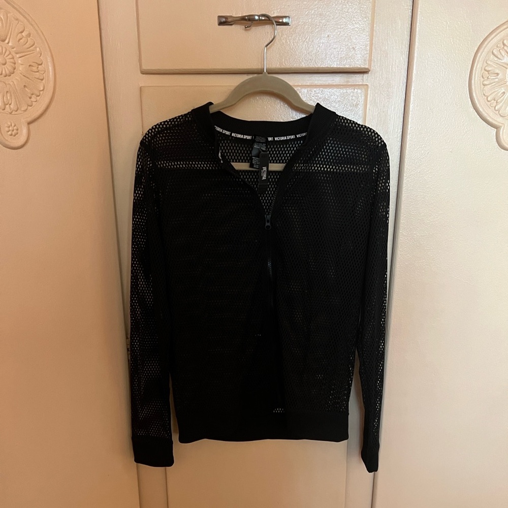 Victoria's Secret Black Mesh Jacket